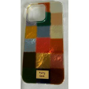 iPhone 14 Pro Max+/iphone15 Pro Max Plastic Case Furry‎ Case Patched Colors